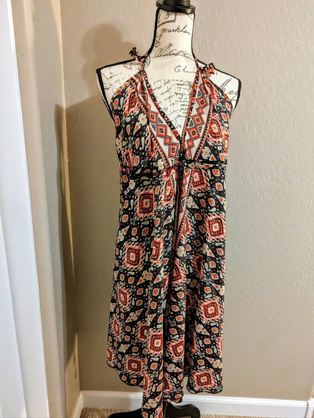 String Tie Sexy Billowing Sun Dress Beach Dress Size ONE SIZE FITS ALL